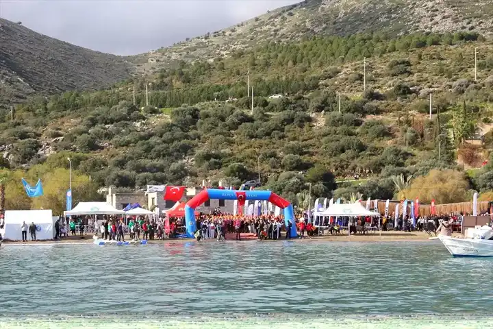 Datça'da 19. Kış Yüzme Maratonu: 441 Sporcu Denize Göğüs Gerdi